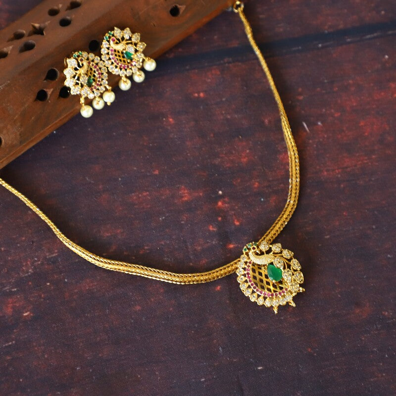 PEACOCK NECKPIECE
