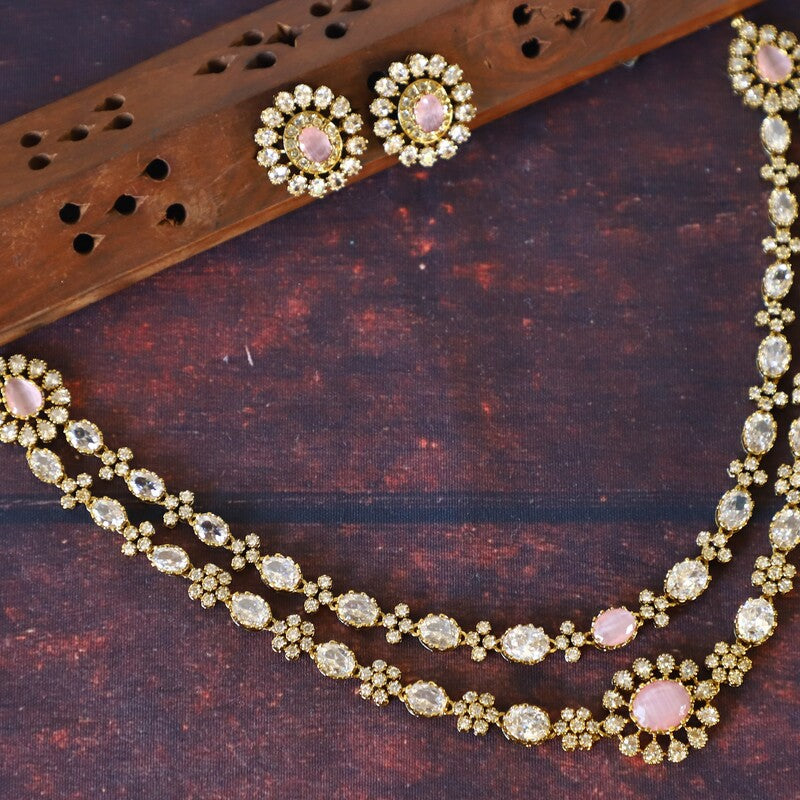 LAYERED GEMSTONE NECKSET
