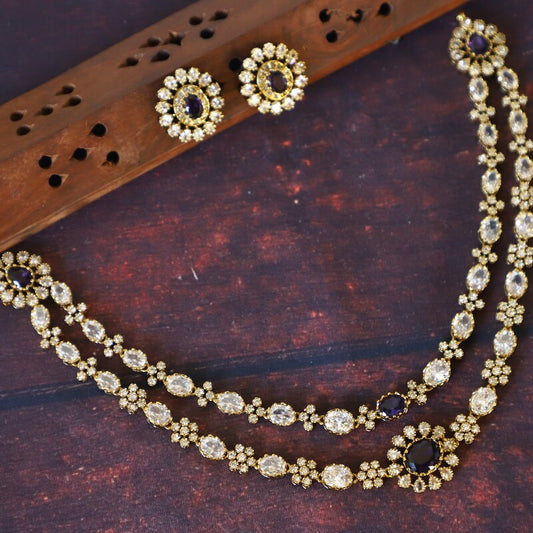 LAYERED GEMSTONE NECKSET