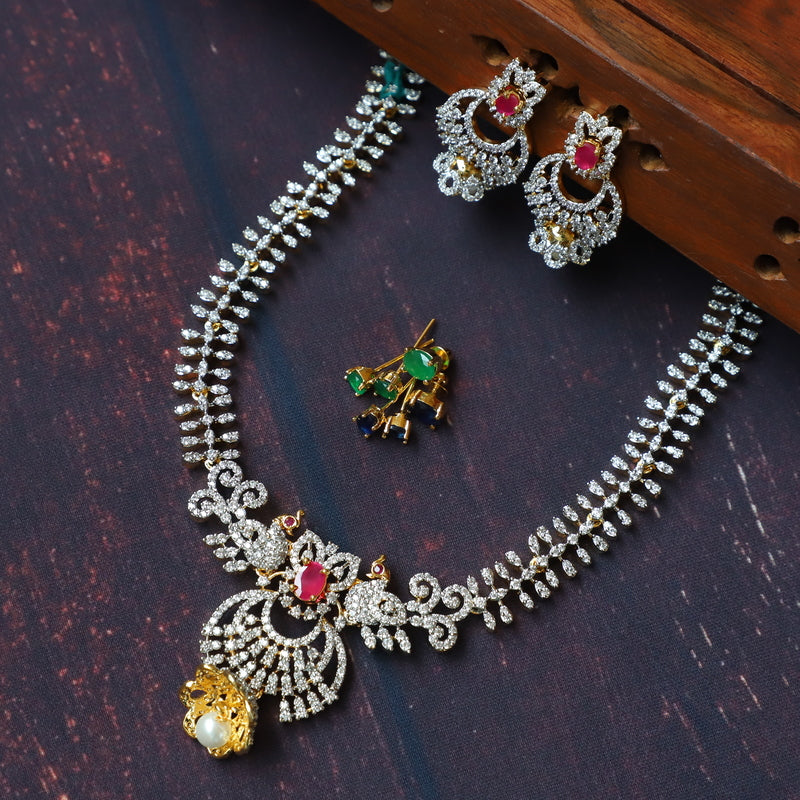 AD Stone Diamond Neckpiece