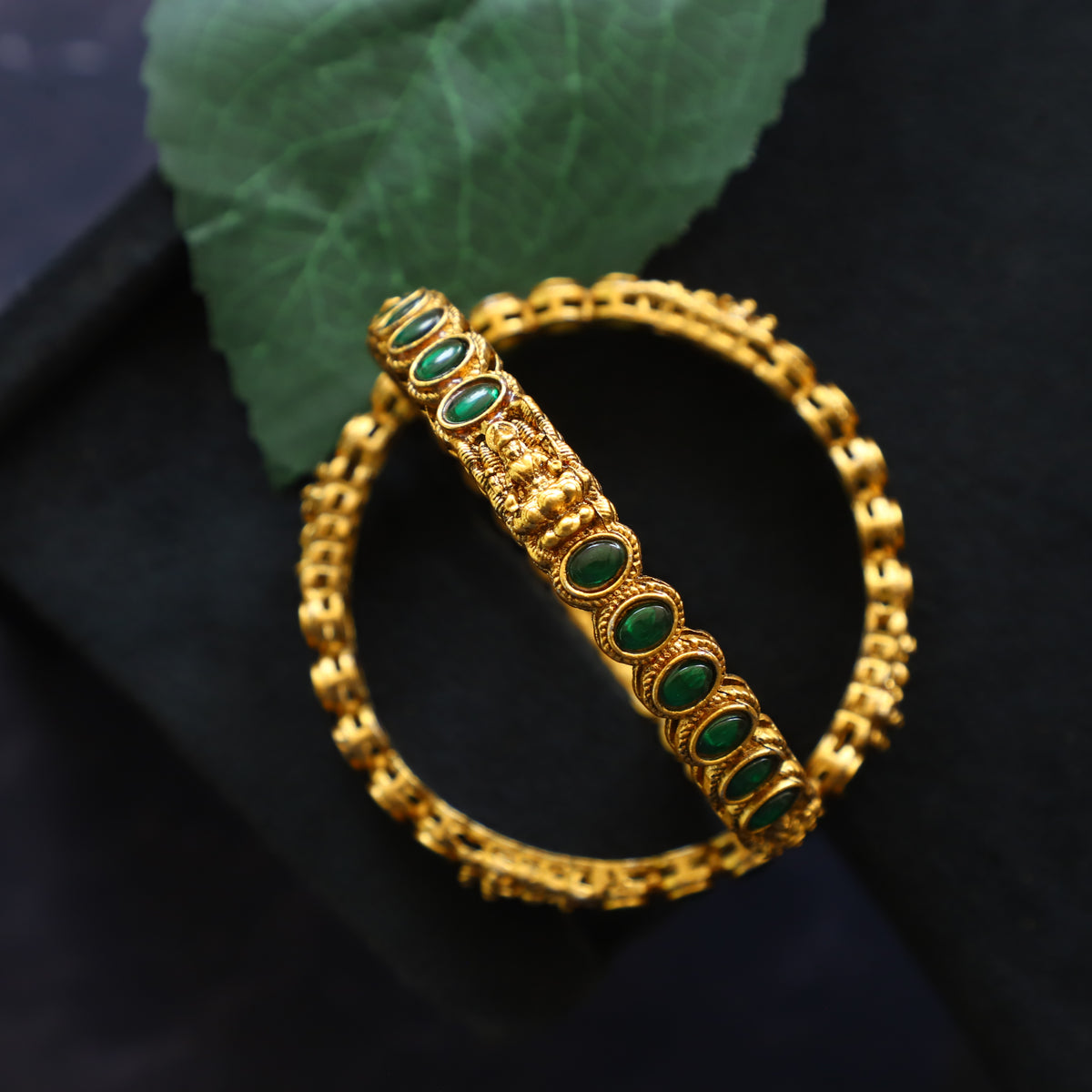 EMERALD GREEN BANGLES