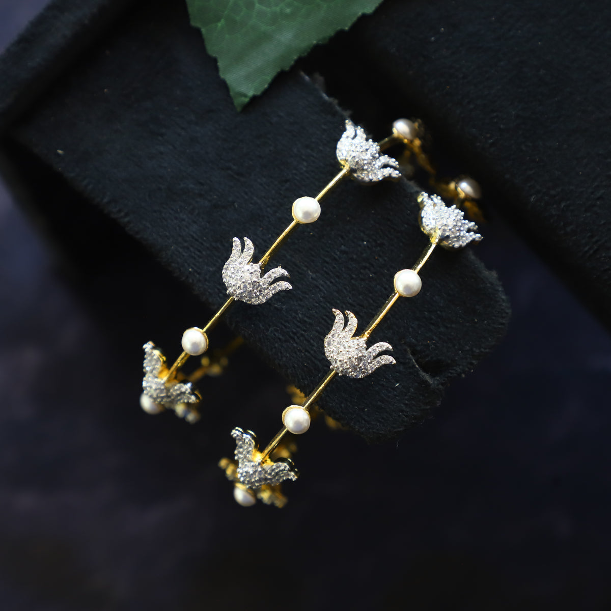 DIAMOND PEARLS BANGLES