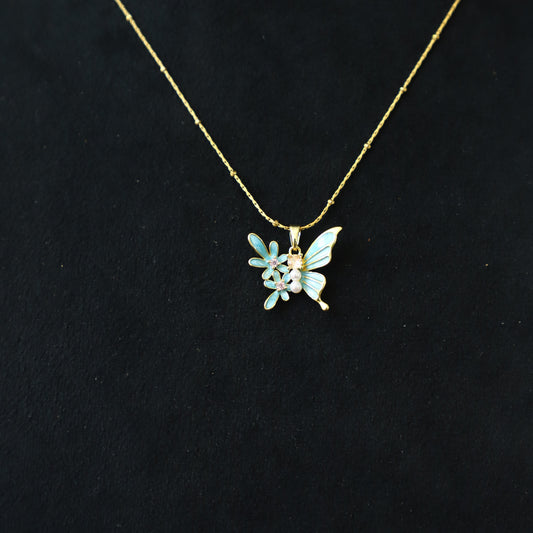 Butterfly design rose gold design
