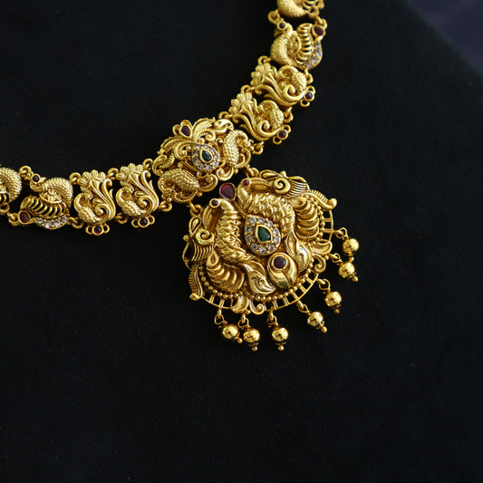 PEACOCK NECKPIECE