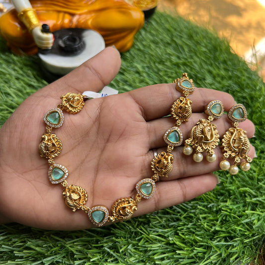 PEACOCK MULTI NECKPIECE