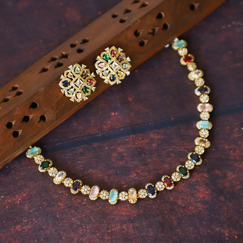 UNIQUE MULTI COLOR NECK PIECE