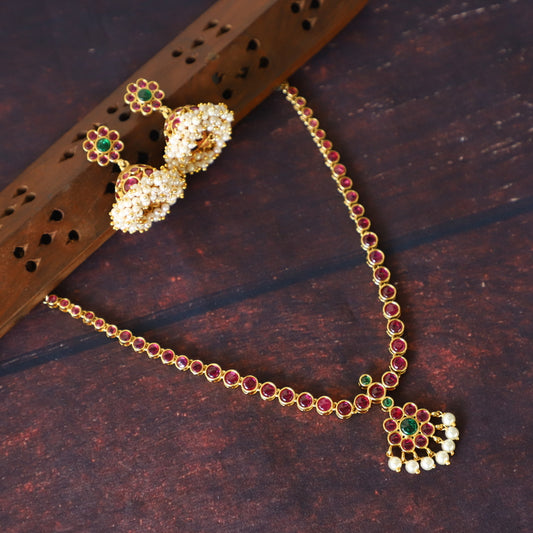 ELEGANT RUBY NECKPIECE