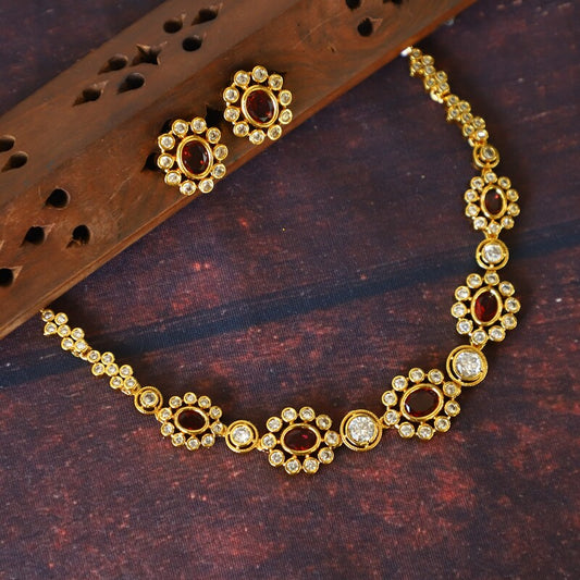 ELEGANT RUBY NECKSET
