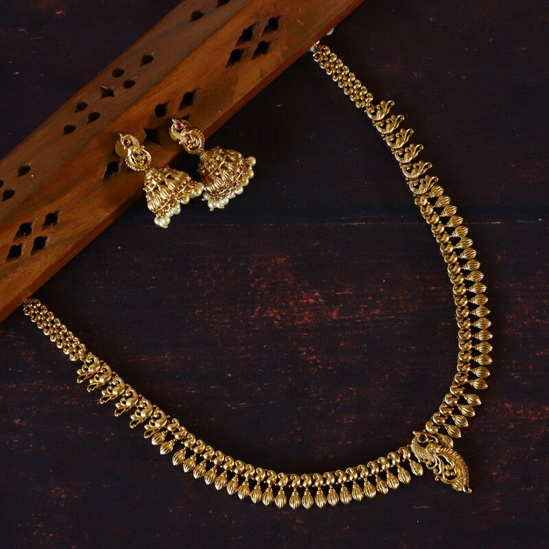 SIMPLE PEACOCK NECK SET