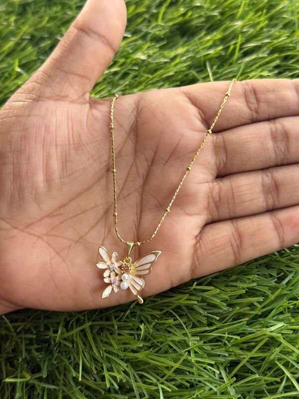 Butterfly design rose gold design