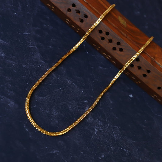 Gold plated Plain Thali Kodi Chain medium