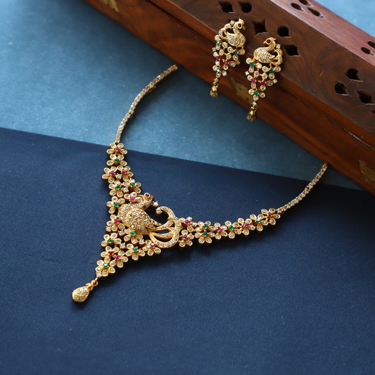 'MULTI' PEACOCK NECKPIECE