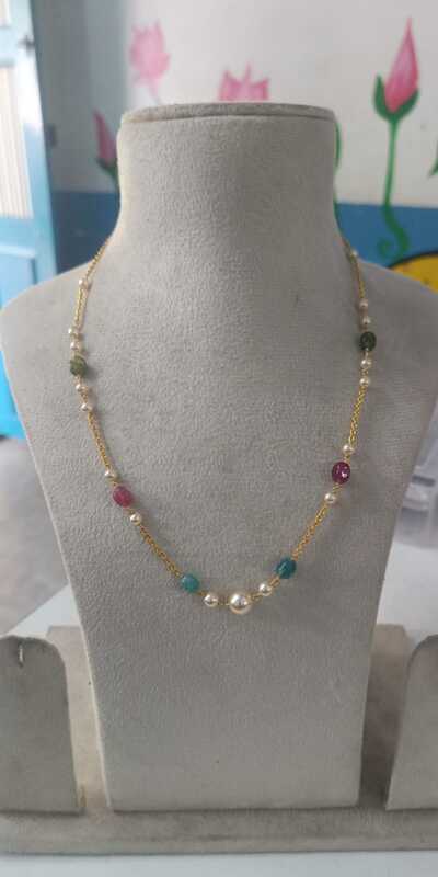 PEARL GOLD BEADS CHAIN