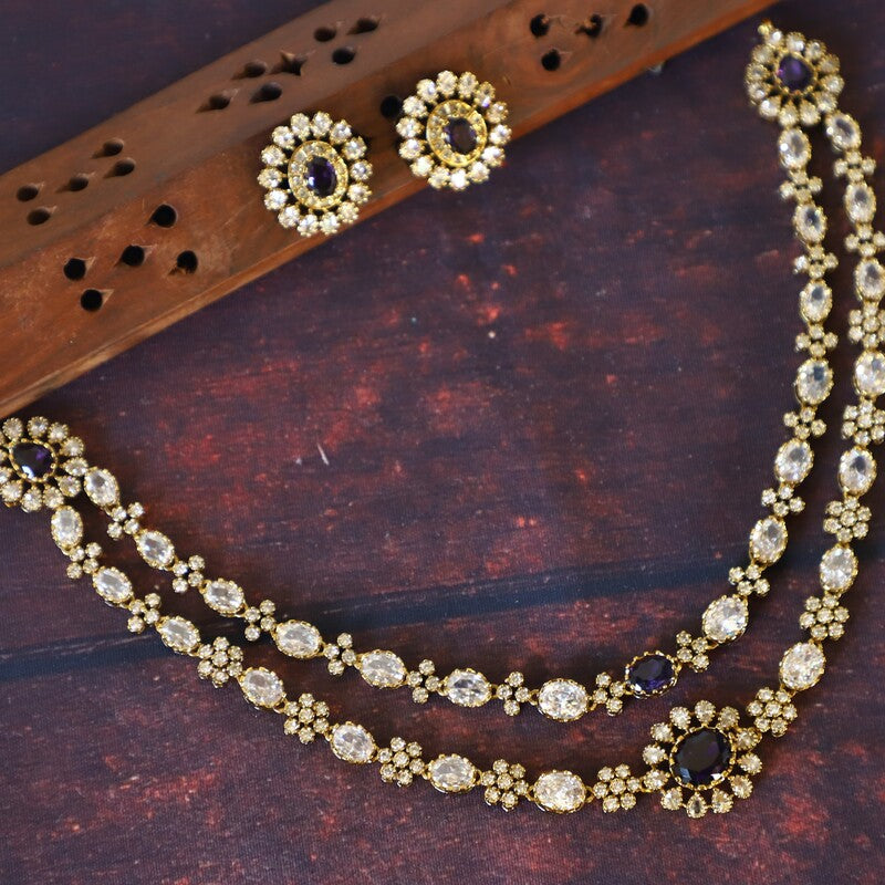 LAYERED GEMSTONE NECKSET