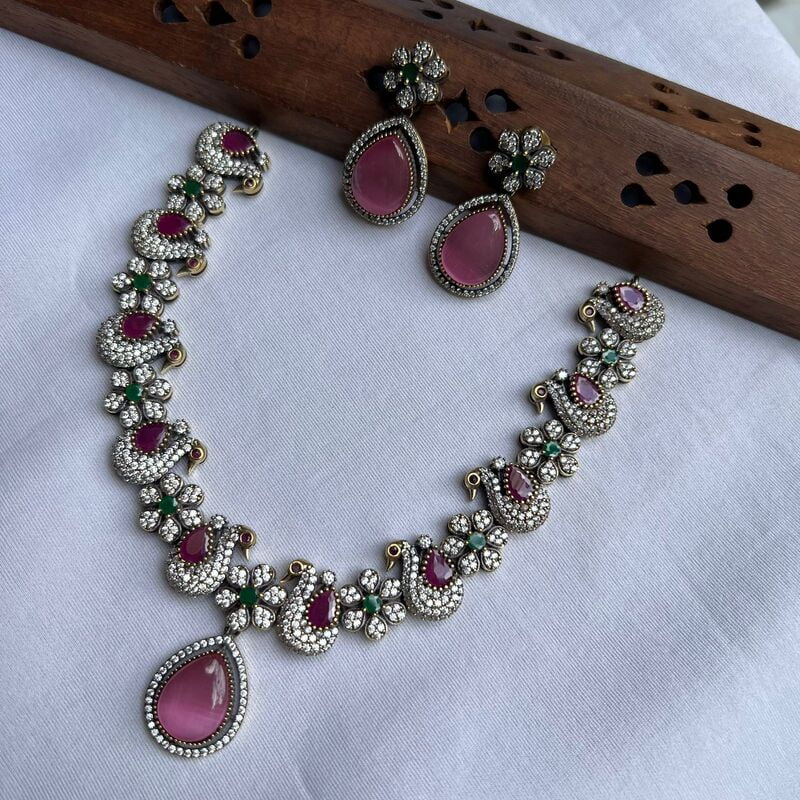 Peacock Victorian Neckpiece