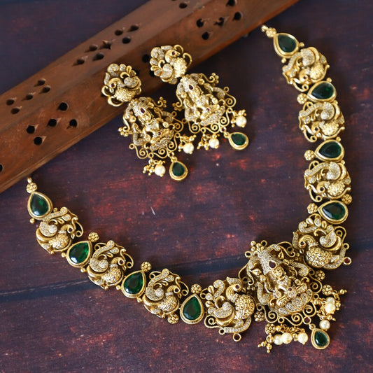 EMERALD DIAMOND NECKSET