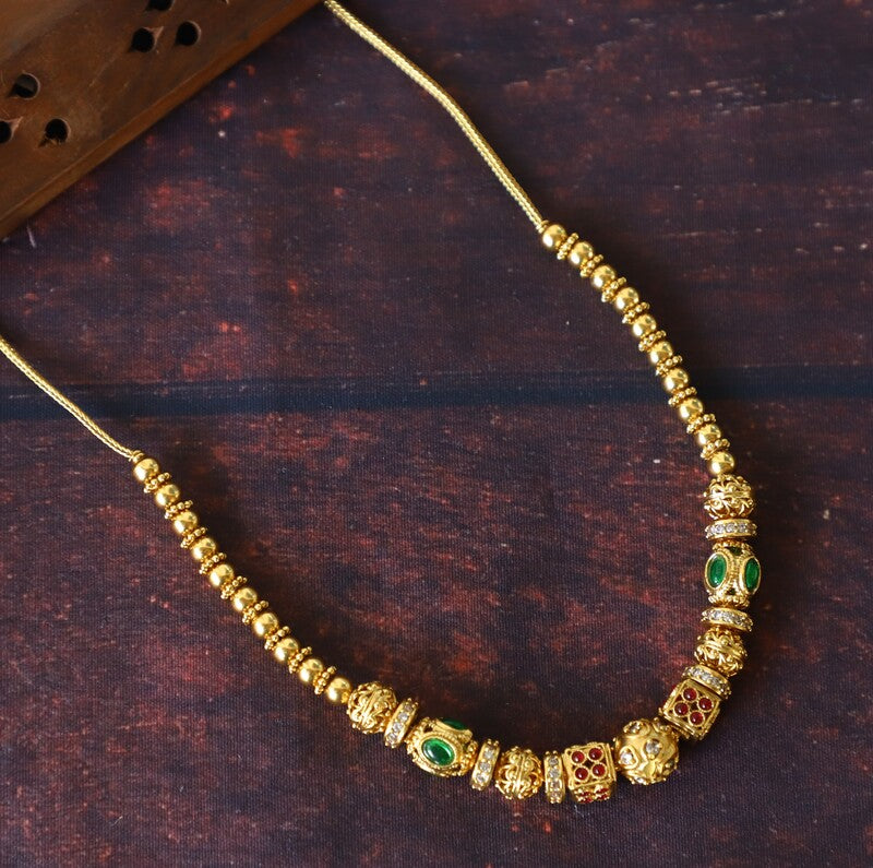 MULTI COLOUR BALL NECKPIECE
