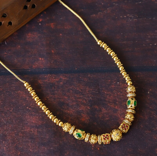 MULTI COLOUR BALL NECKPIECE