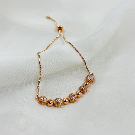 BUBBLE-DESIGN-CHIN ROSE BRACELET