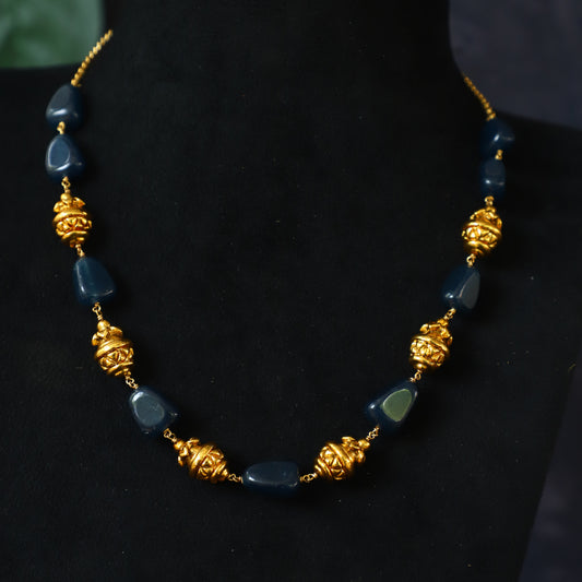 Big emerald design bead chain