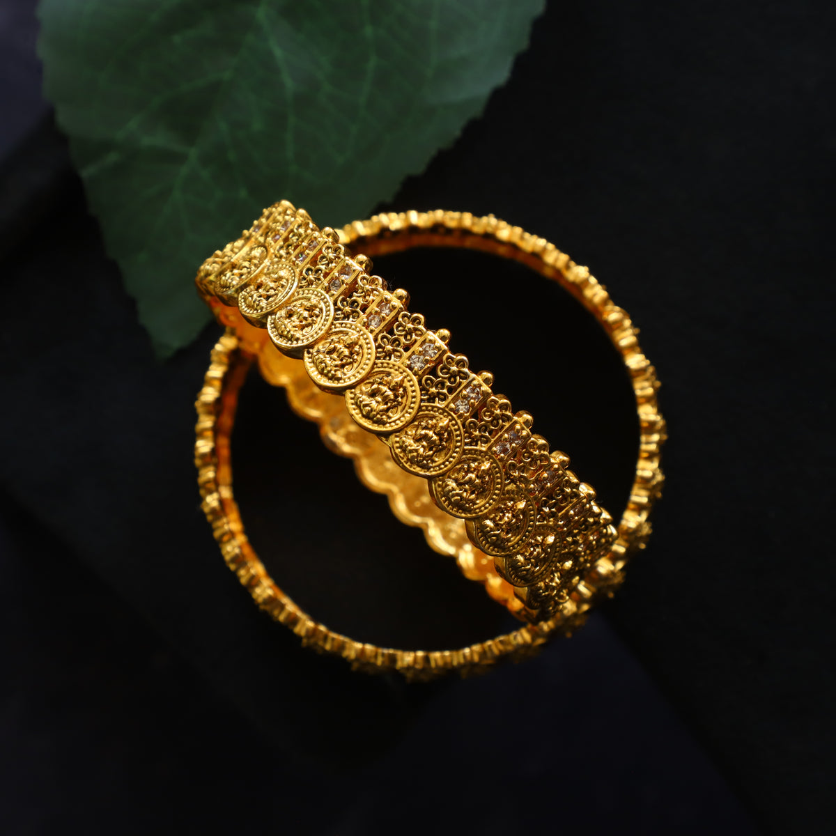 ANTIQUE COIN BANGLES