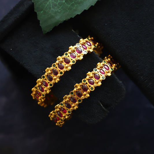 UNCUT RUBY BANGLES