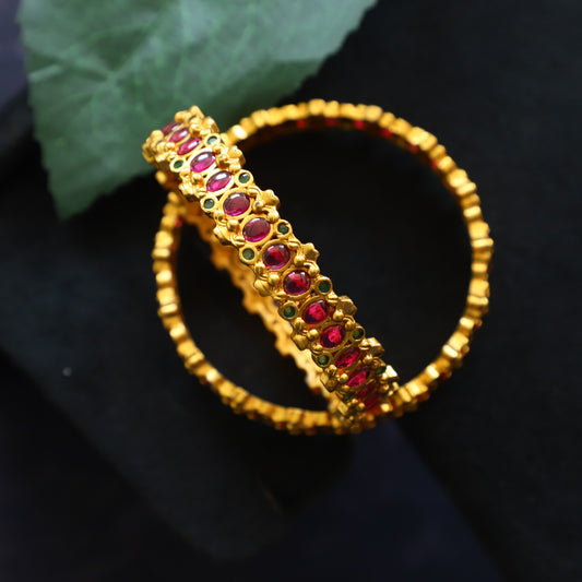 UNCUT RUBY BANGLES