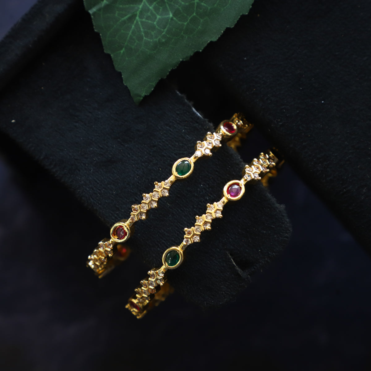 TRENDY MULTI STONE BANGLE