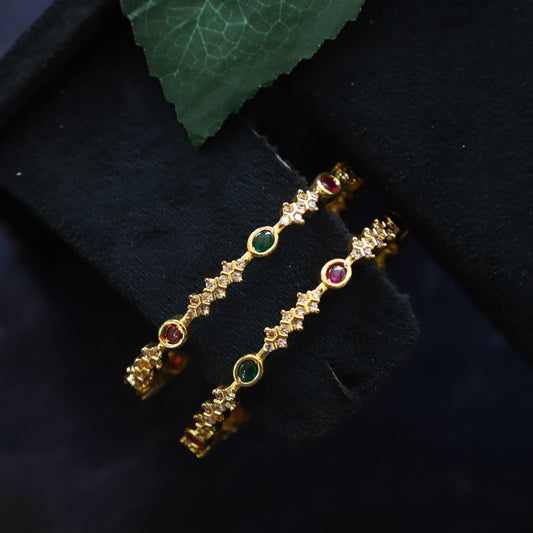 TRENDY MULTI STONE BANGLE