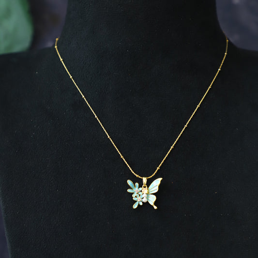 Butterfly design rose gold design