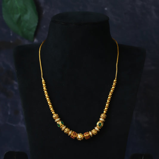 MULTI COLOUR BALL NECKPIECE