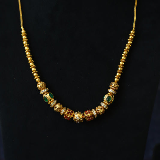 MULTI COLOUR BALL NECKPIECE