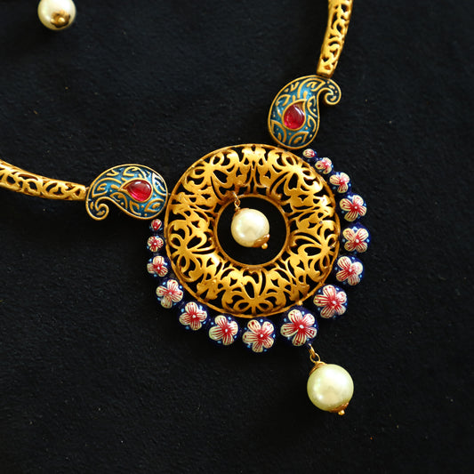 MEENAKARI NECKPIECE