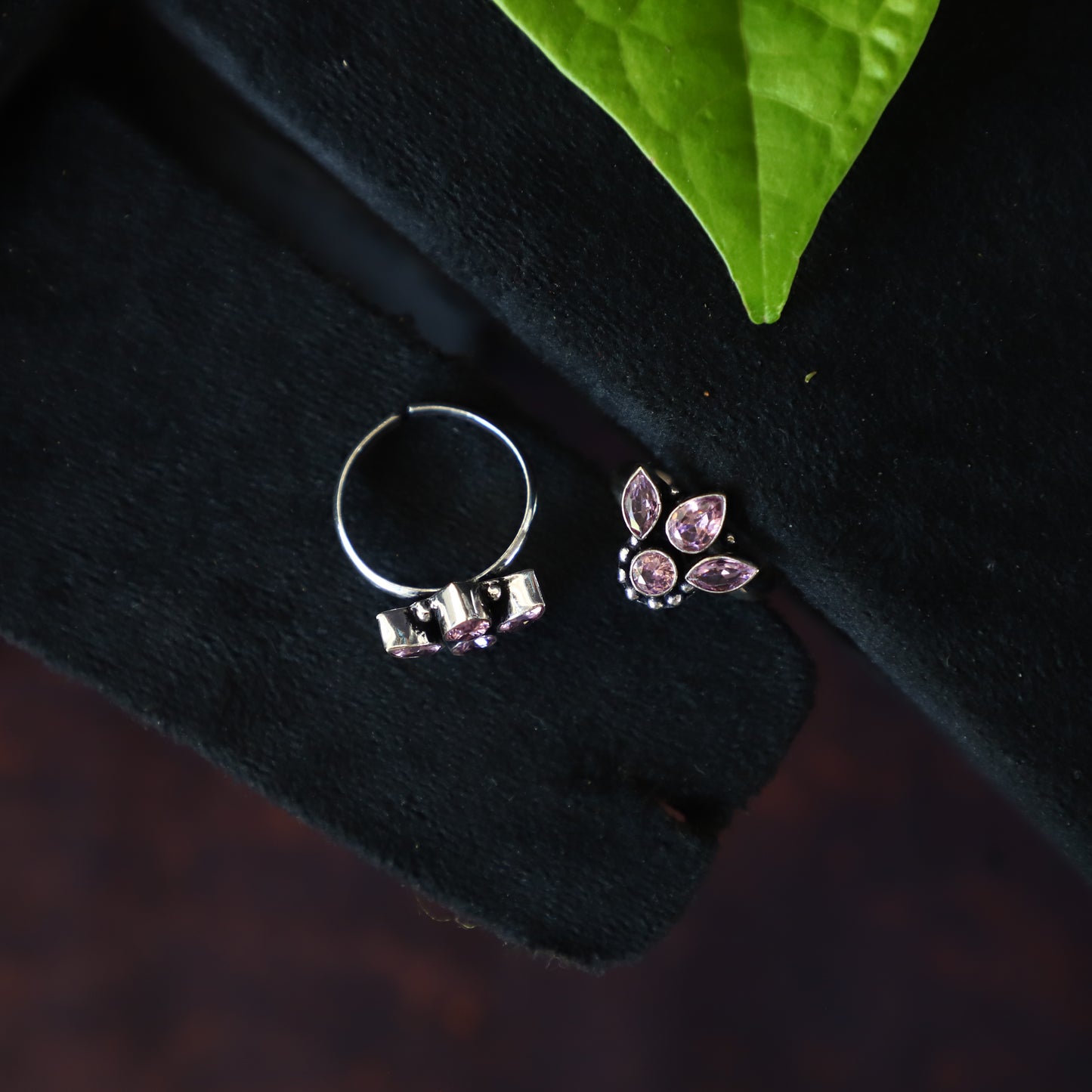 FOUR STONE TOE RING