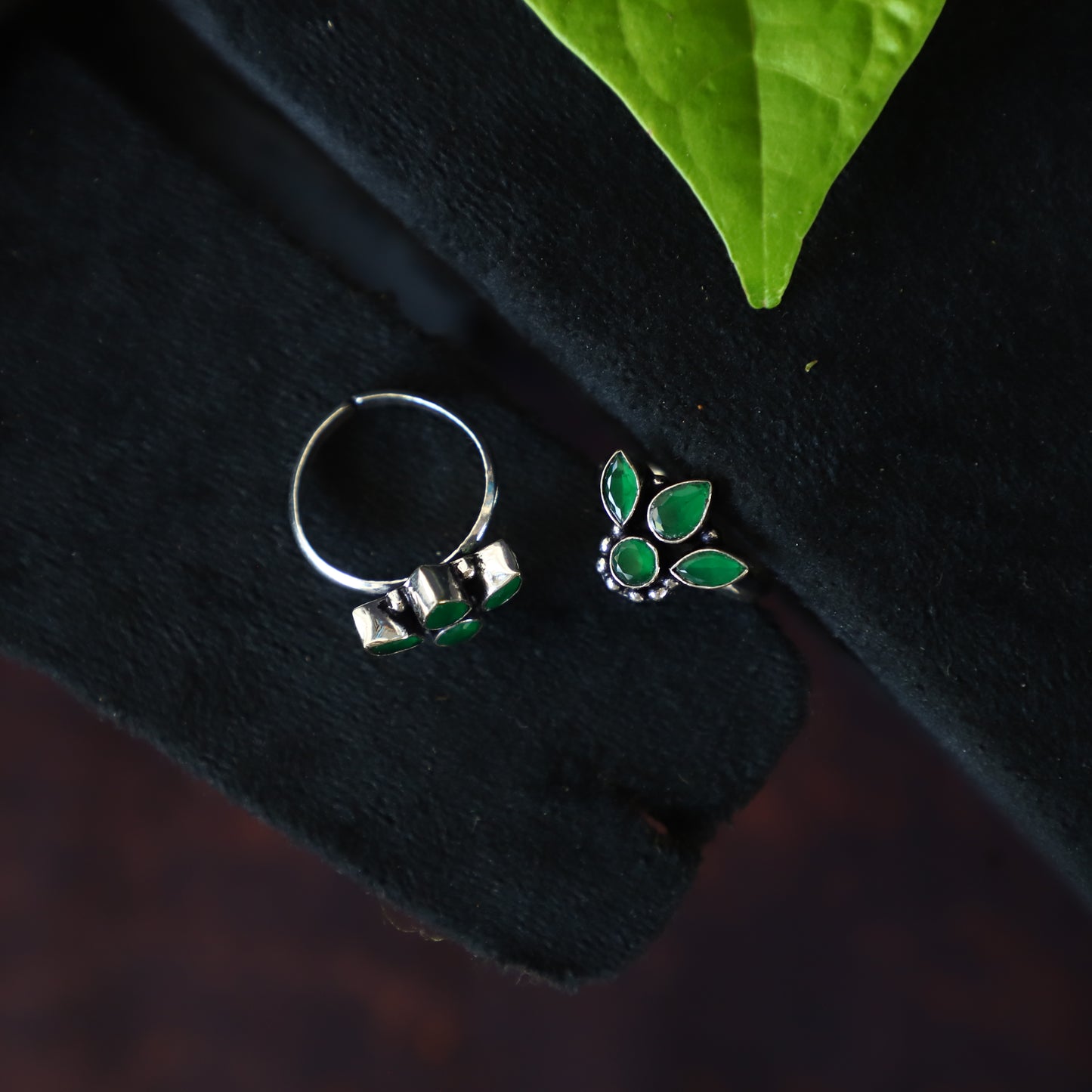 FOUR STONE TOE RING