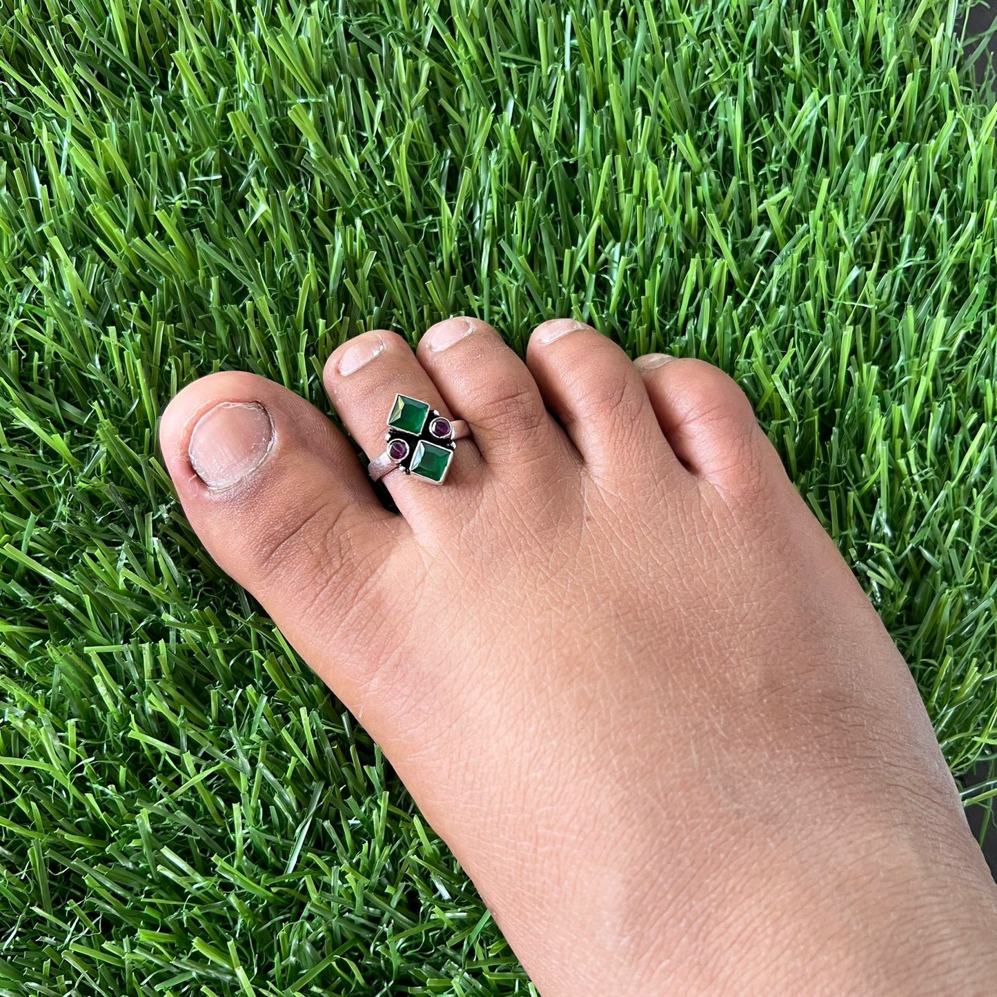 toe rings - Antique Silver