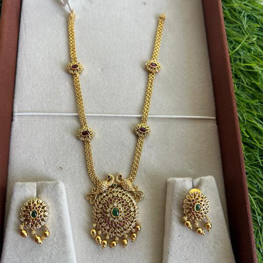 Oval Shape with Unique Multi Stone Neckpiece