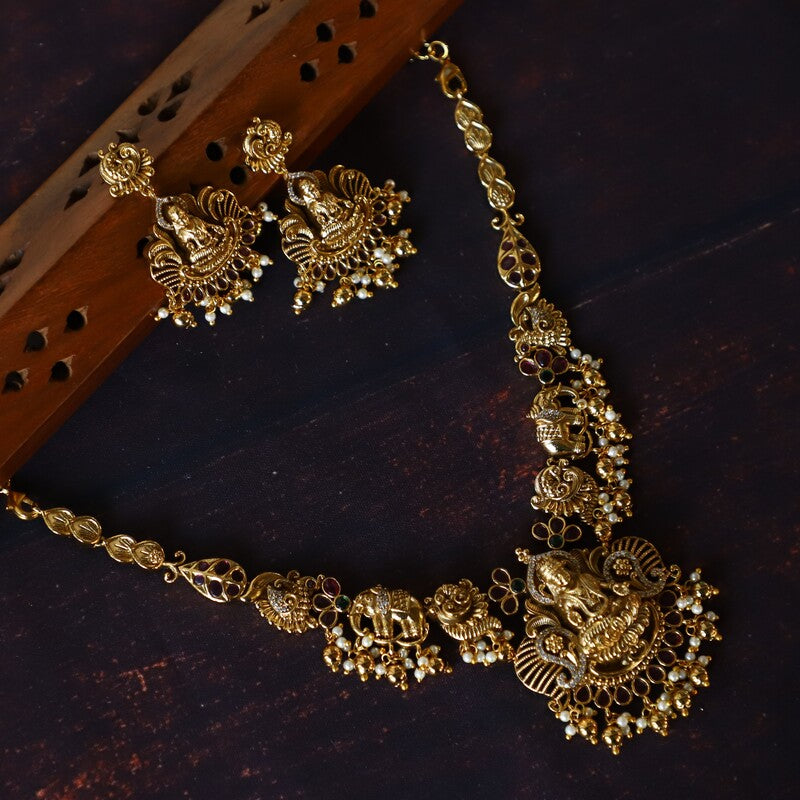 GAJA LAKSHMI NECKPIECE
